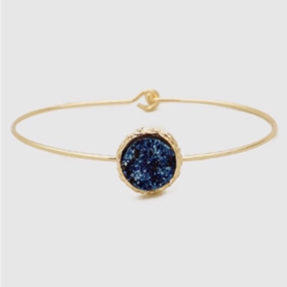 Angela Round Druzy Bangle
